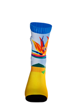 Load image into Gallery viewer, Bird of Paradise Crew Length Socks with Pocket